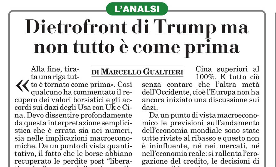 Dietrofront di Trump ma non tutto è come prima